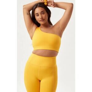 NWT Girlfriend Collective Citrine Bianca One Shoulder Bra Size XXL